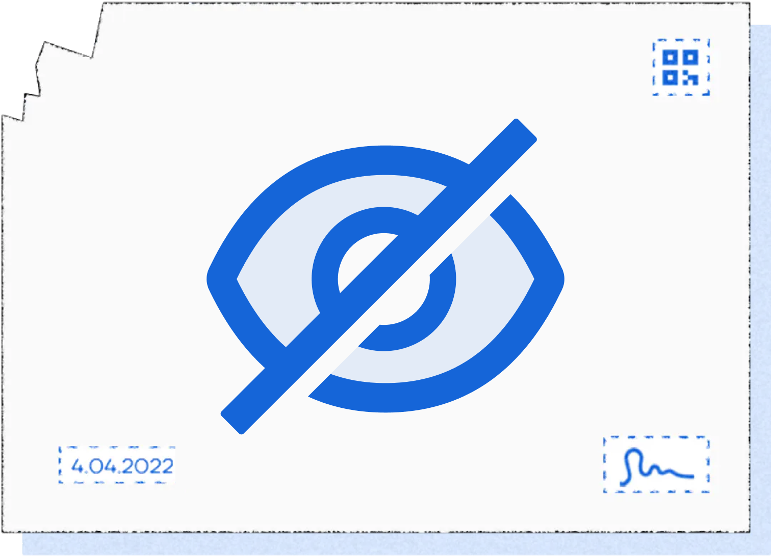 Recipient profile hidden illustration